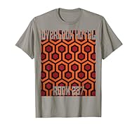 The infamous Overlook Hotel carpet pattern with "Overlook Hotel" and "Room 237" in knockout text. Makes a great gift/stocking stuffer for lovers of classic horror movies! Lightweight, Classic fit, Double-needle sleeve and bottom hem