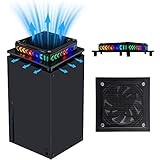 Ventilador de refrigeración para la serie X de Xbox: El ventilador de refrigeración para Xbox serie x instalado en la parte superior mejora el efecto de refrigeración de manera eficiente, el sistema de refrigeración con un ventilador de alta velocidad incorporado, acelera la dispersión de aire térmico, soluciona los problemas de sobrecalentamiento, ayuda a prevenir su consola de sobrecalentamiento, y prolonga su vida de la misma.