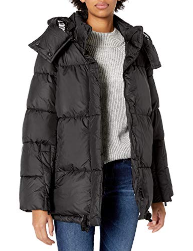 steve madden black puffer jacket