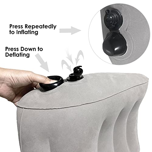 Ifcow Inflatable Lumbar Pillow, Portable Inflatable Lumbar Support Pillow For Car Office Travel Inflatable Back Support Relieve Back Pain #TOP2