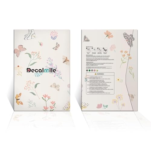 decalmile Fensterbilder Frühling Kirschblüte Rebe Fensteraufkleber Hängende Blumen Rosa Fenster Abziehbilder Pflanze Schmetterling Anti-Kollision Fenstersticker Glas Fensterdeko Aufkleber