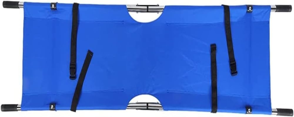 Civière pliante multifonctionnelle en aluminium avec toile souple amovible