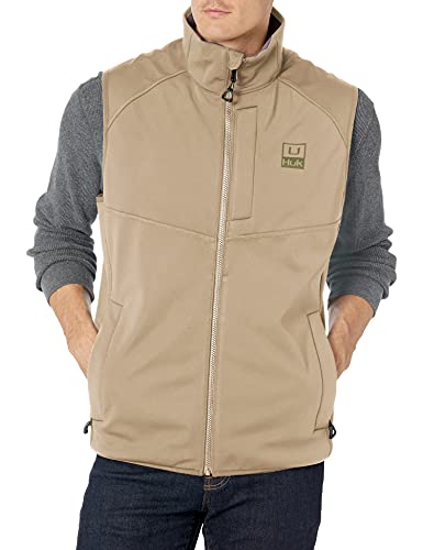 Image of HUK Men's Icon X Soft Shell Vest | Windproof & Water Resistant Vest