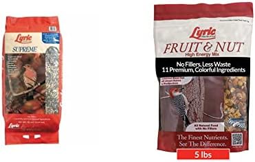 Lyric Supreme Wild Bird Seed and Lyric Fruit and Nut Wild Bird Seed Bundle (20 lb. Bag + 5 lb. Bag) image 5