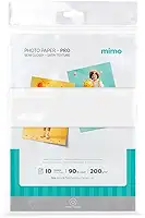Mimo – Papel Fotográfico Profissional Ultra Semi Brilho para Impressão Jato de Tinta, Cores Vivas e Corte Preciso – 200 g – A4 – 10 Folhas