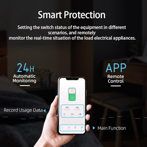 Image of TONGOU DIY 1P+N Smart Wi-Fi Switch, Work with Alexa and Google Assistant for Voice Control, 63A with Energy Monitor, Smart Life /Tuya APP Remote Control, Timer Functions, DIN Rail Mounted- HIVAGI