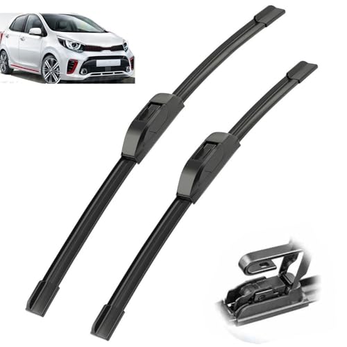 Balais d'essuie-glace Kia Picanto 3 essuie-glace avant arrière J-Hook