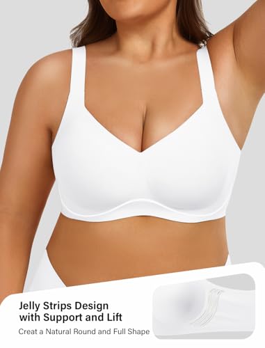Image of Wireless Bras for Women Full Coverage No Underwire Push Up Supportive Bra Comfortable Everyday T-Shirt Bra