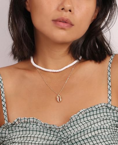 Aobei Pearl Blanc Puka Shell Hawaiian Shell homme femme vsco Summer Beach collier bohème bijoux faits à la main – vue 6