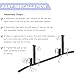 ATENTO Multifunctional Pull Up Bar for Ceiling Mount or Beam Mount, Optimum Grip Spacing , Workout for Home Gym, Beam, Crossfit, Maximum Weight 500 Lbs