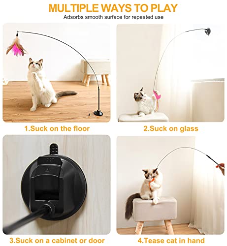 Giocattoli per Gatti,Giochi con Piume per