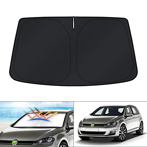 KUST Windshield Sun Shade for 2013-2018 Volkswagen VW Golf MK7 Accessories Window Sunshade Sun...