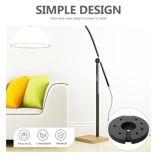Base contrapeso para lámpara redonda de metal con diseño resistente y estable 5