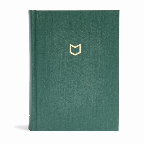 CSB He Reads Truth Bible, Evergreen Cloth Over Board: Black Letter, Wide Margins, Notetaking Space,