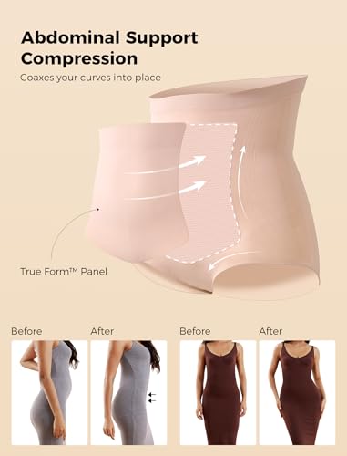 Momcozy Tummy Control Shapewear Panties, High-Waist Body Shaper, Seamless Shaping Underwear for Postpartum & Daily Dress3