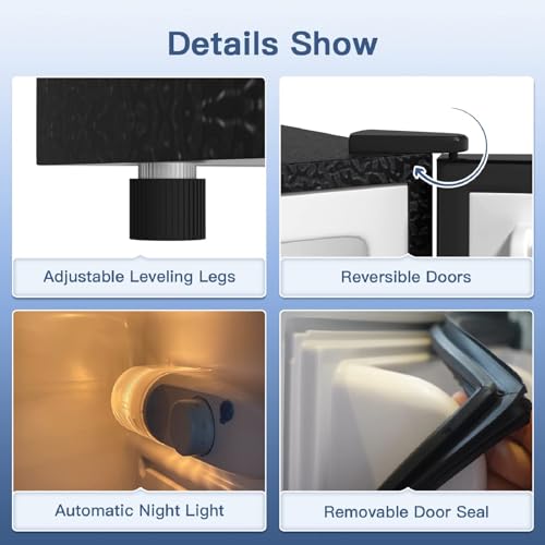 image for BANGSON 4.0 Cu.Ft Small Refrigerator with Freezer, Small Fridge with T