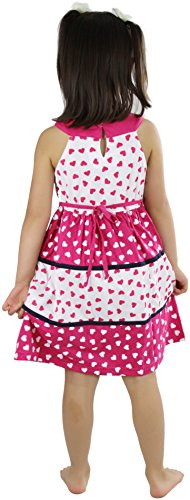 Image of ToBeInStyle Girls Two Piece Short Sleeve Dress and Matching Bolero Crop Cardigan Assorted Prints Cotton Blend Summer Outfit