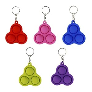 YEES Zappelen eenvoudig speelgoed met sensorisch zappelspeelgoed, bureaustressvermindering, sleutelhanger, pedagogisch…