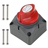 Battery Disconnect Switch - JOYHO 12V 24V 48V 275/1250 Amp Battery Kill Switch, Waterproof Heavy Duty Battery Isolator Switch, Cut Off Power for Marine Boat RV ATV Auto Truck, On/Off 2 Position