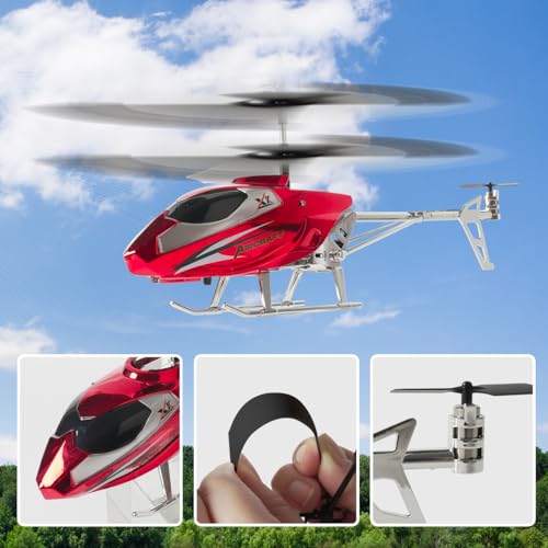VATOS RC Helicopter for Boys, 2.4G Remote Control Helicopter with LED Light for Kids 12+ Years Old, Fixed Height, One-Key Take-Off, Indoor RC Planes Ideal Festival Gifts for Boys Adults - Image 6