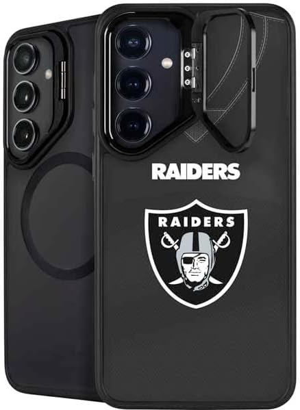 Skinit Kickstand Phone Case Compatible with Galaxy S25 - Officially Licensed NFL Las Vegas Raiders Team Jersey Design