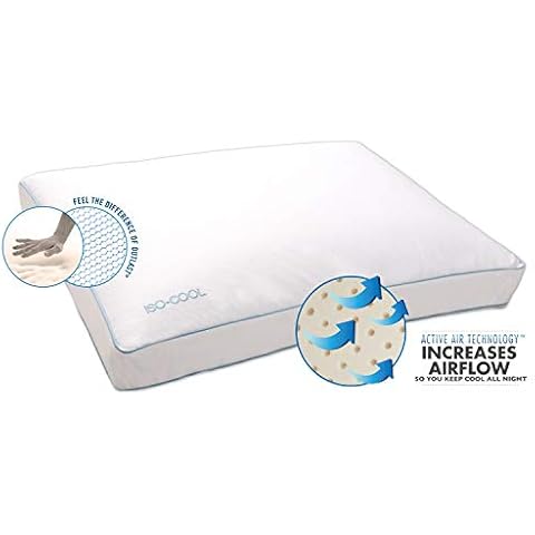 Iso-Cool Memory Foam Pillow, Gusseted Side Sleeper ,Standard Cover