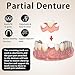 Custom Partial Dentures for Women with No Teeth, Temporary Dentures for Men, Removable Dentures for Tooth, Personalized Replacement Teeth, Adjustable & Comfortable, Easy to Use (1 Tooth)