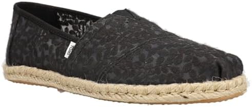 TOMS Womens Alpargata Rope Slip On Flats Casual - Black - Size 8 B | Image 1