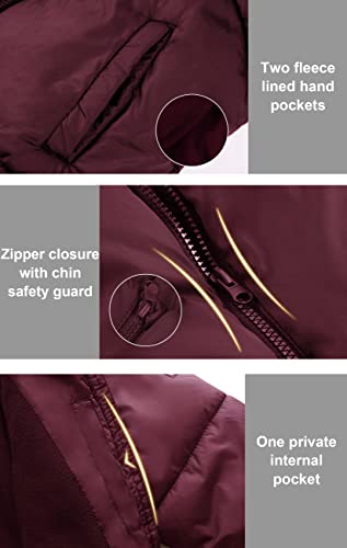 Image of SOLOCOTE Girls Winter Coats Heavyweight Mediun Length Warm Jackets Down-like Cotton Wadding Outwear 3-14Y