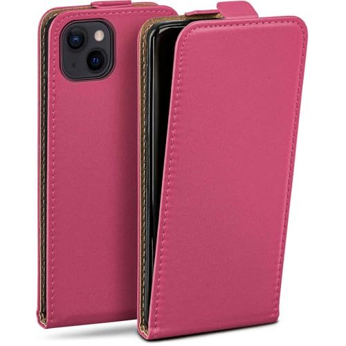 Étui iPhone 13 rose anti-choc avec vitre de protection écran