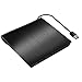 Price comparison product image External DVD Drive, Patuoxun USB 3.0 CD DVD Burner Drive Writer Player with Hairline Finish for Windows, Laptop, Mac, Macbook Air / Pro, Apple, Desktop, PC - Black