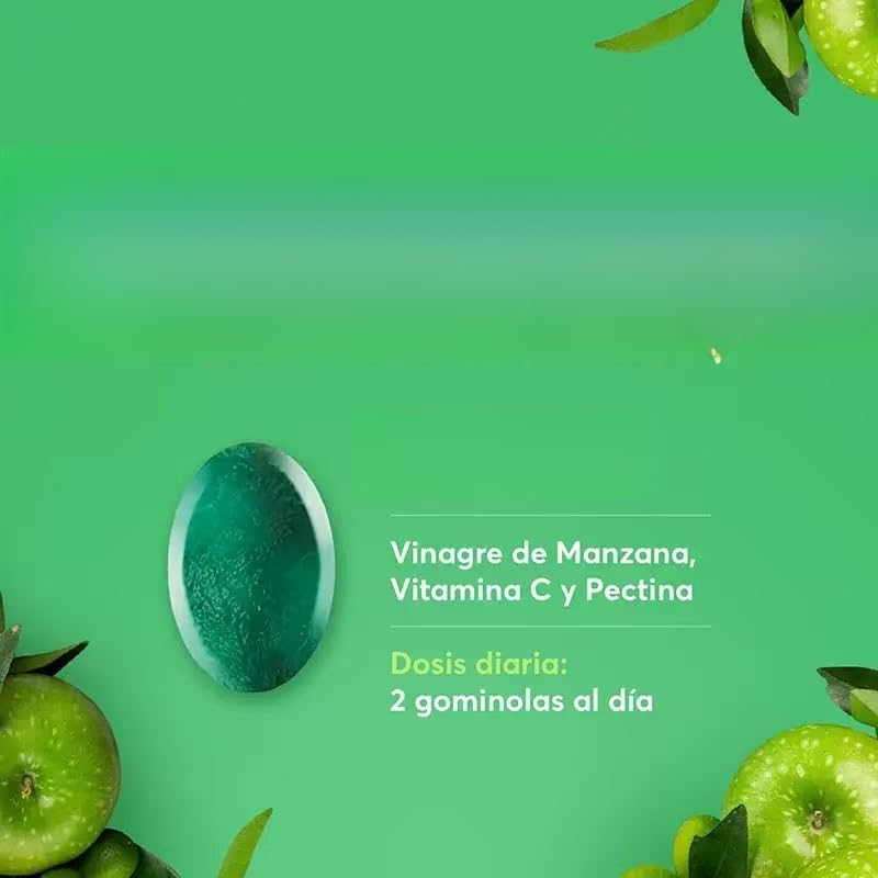Gomitas de vinagre de sidra de manzana: para el equilibrio digestivo, energía y vitalidad diaria, sin gluten ni azúcar, gomitas de vitaminas orgánicas veganas para la digestión