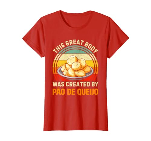 Pao De Queijo Making Brazilian Food Frozen Pao De Queijo T-Shirt, Women, Red, X-Large