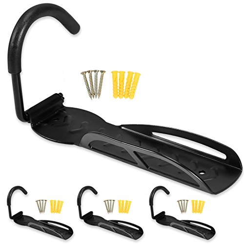 Voilamart Pack of 4 Bike Bicycle Wall Storage Hanger Hook for Garage Shed,66lb