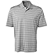 adidas Golf Men's Puremotion 2 Color Stripe Jersey Polo, Light Onix/White, Large