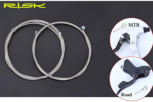 Universal Bicycle Brake & Shift Derailleur Cable (Housing & Cables) Complete Set With Aluminum End Caps S Hook Crimps For Mountain Road Mtb Bike Replacement (Red) #TOP7