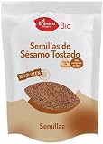  Semillas de Sésamo Tostado Ecológico. BIO. Caja de 4 x 250g (1Kg). SIN GLUTEN. EL Granero.