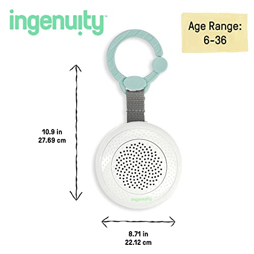 Ingenuity Pock-a-Bye Baby Soother and Bluetooth Speaker, Stream Music or Preloaded Playlists - Image 3