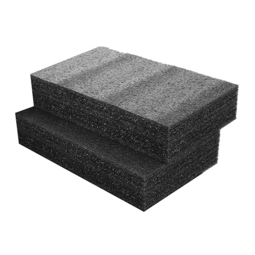 ELAYARD 2 Stück Schwarze Polyurethan schaumstoffplatten Zuschneidbare Schutzpolster für Verpackung und Bastelarbeiten Wiederverwendbares Umweltfreundliches Füllmaterial für Werkzeugkoffer