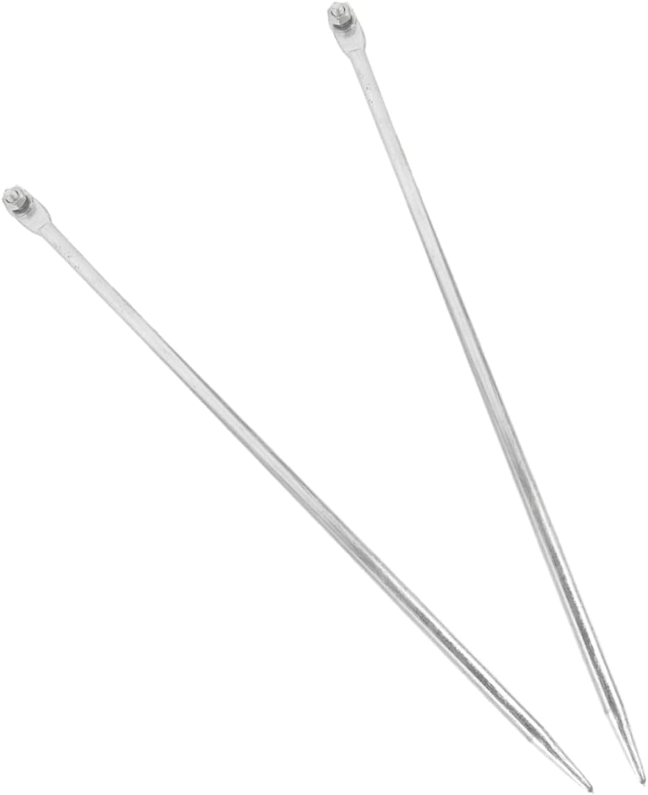 Vaguelly 2pcs Grounding Rods for Electric Fences Iron Grounding Pin Ground Wire for and Shopping Malls