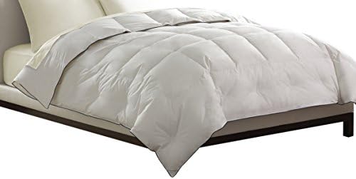 Pacific Coast Feather Company 67822 Light Warmth Down Comforter, Cotton Cover, Hypoallergenic, Full/Queen