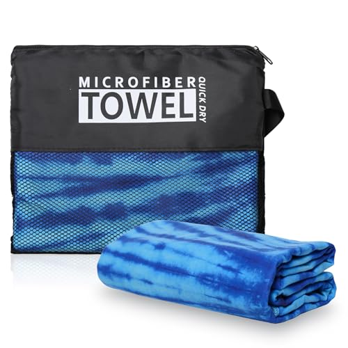 TMEOG Microfibre Beach Towels 180x80cm Extra Large Sand Free Beach Towel for Adults Compact Thin Travel Towel Women Men Lightweight Swim Pool Yoga Towel with Bag(Turtle 1) - Image 2