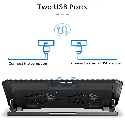 Base para laptop con cooler ajustable 12-16 pulg miniatura 3