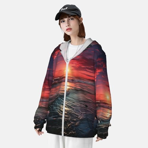 Chaqueta para hombre con protección solar UPF 50+ y capucha miniatura 4