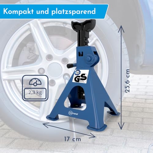 Foto von CARTREND 10911 Unterstellbock Abstellbock 306mm 258mm manuell Stahl 5.65kg