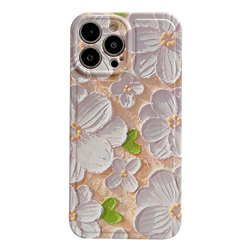 Coque iPhone Peinture à l'huile Belles Fleurs Style Artistique