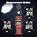 Light Meter Lux Foot Candles Meter 0~400,000 Lux Range, Large Backlit Display, Light Meter for Plants Luxmeter Light Meter Digital Illuminance Meter Handheld