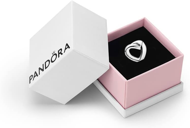 Pandora Moments Women's Sterling Silver Knotted Heart Bracelet Charm, With Gift Box