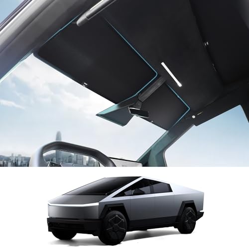 Cybertruck Sunshade Roof Heat-Insulating UV-Protective Nano-Reflective Interior Accessories for Tesla Cybertruck 2024-2026 (2PCS)