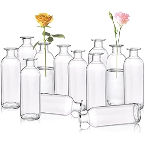 Peohud Set of 12 Glass Bud Vases Cover